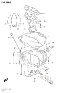 DF250Z From 25003Z-910001 (E03 E40)  2019 drawing OIL PAN (DF250ST)