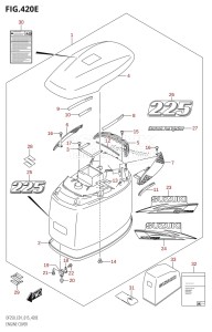 DF200 From 20002F-510001 (E01 E40)  2005 drawing ENGINE COVER ((DF225T,DF225Z):E01)