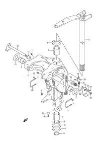 Outboard DF 150 drawing Swivel Bracket