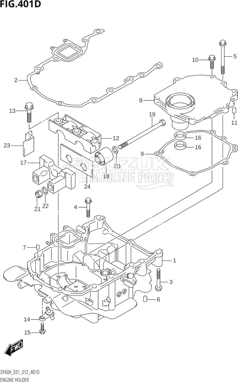 ENGINE HOLDER (DF50A:E01)