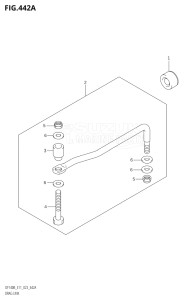 11506F-240001 (2022) 115hp E11 E40-Gen. Export 1-and 2 (DF115BT  DF115BT) DF115BT drawing DRAG LINK