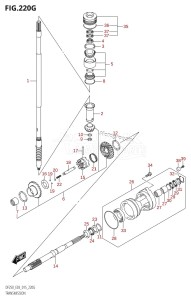 DF225T From 22503F-510001 (E03)  2015 drawing TRANSMISSION (DF250ST:E03)