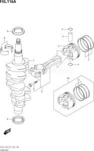 02504F-810001 (2018) 25hp P01-Gen. Export 1 (DF25A  DF25AR  DF25AT  DF25ATH) DF25A drawing CRANKSHAFT