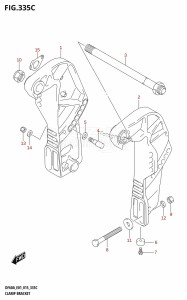 DF60A From 06002F-510001 (E01 E40)  2015 drawing CLAMP BRACKET (DF40ATH:E01)