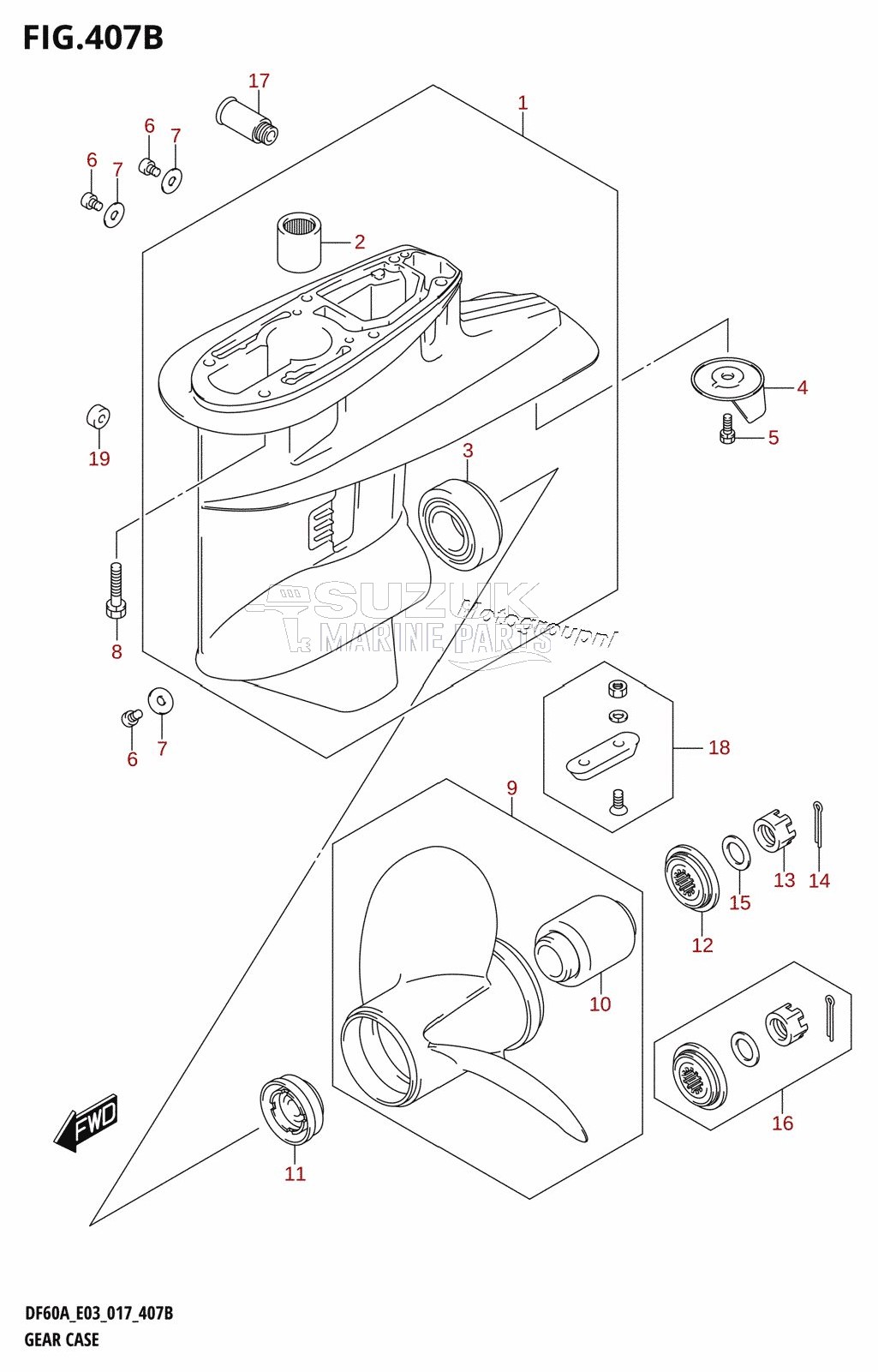 GEAR CASE (DF50A:E03)