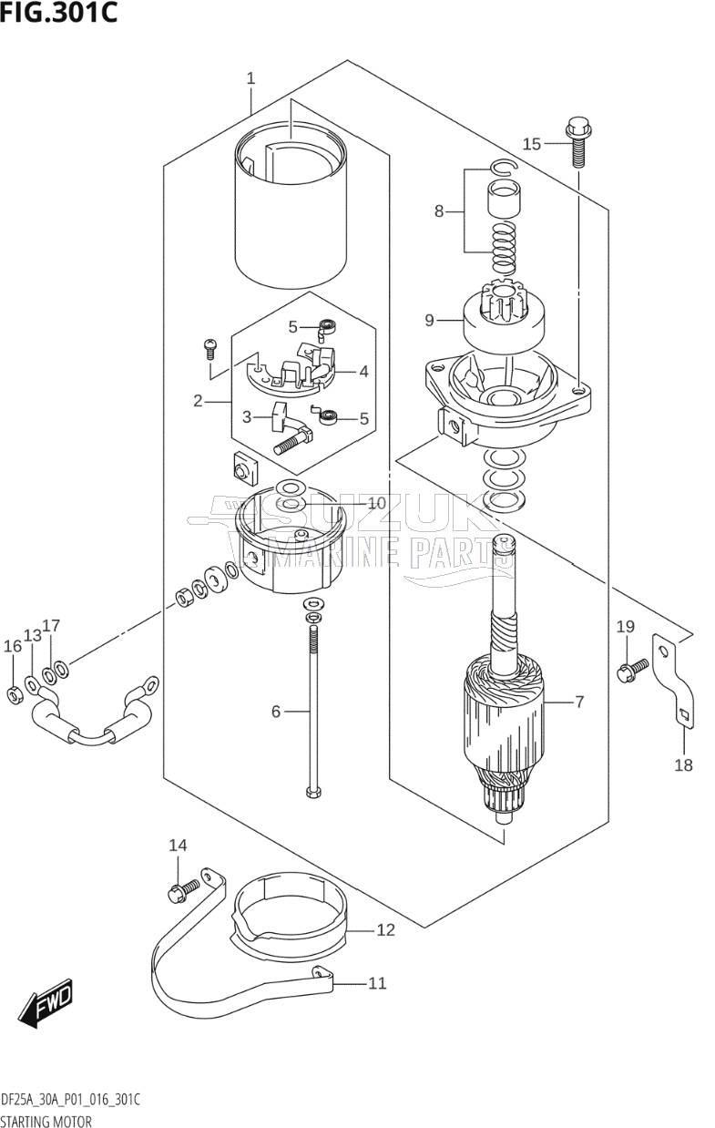 STARTING MOTOR (DF25AT:P01)