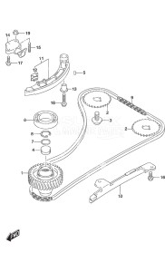 Outboard DF 140A drawing Timing Chain