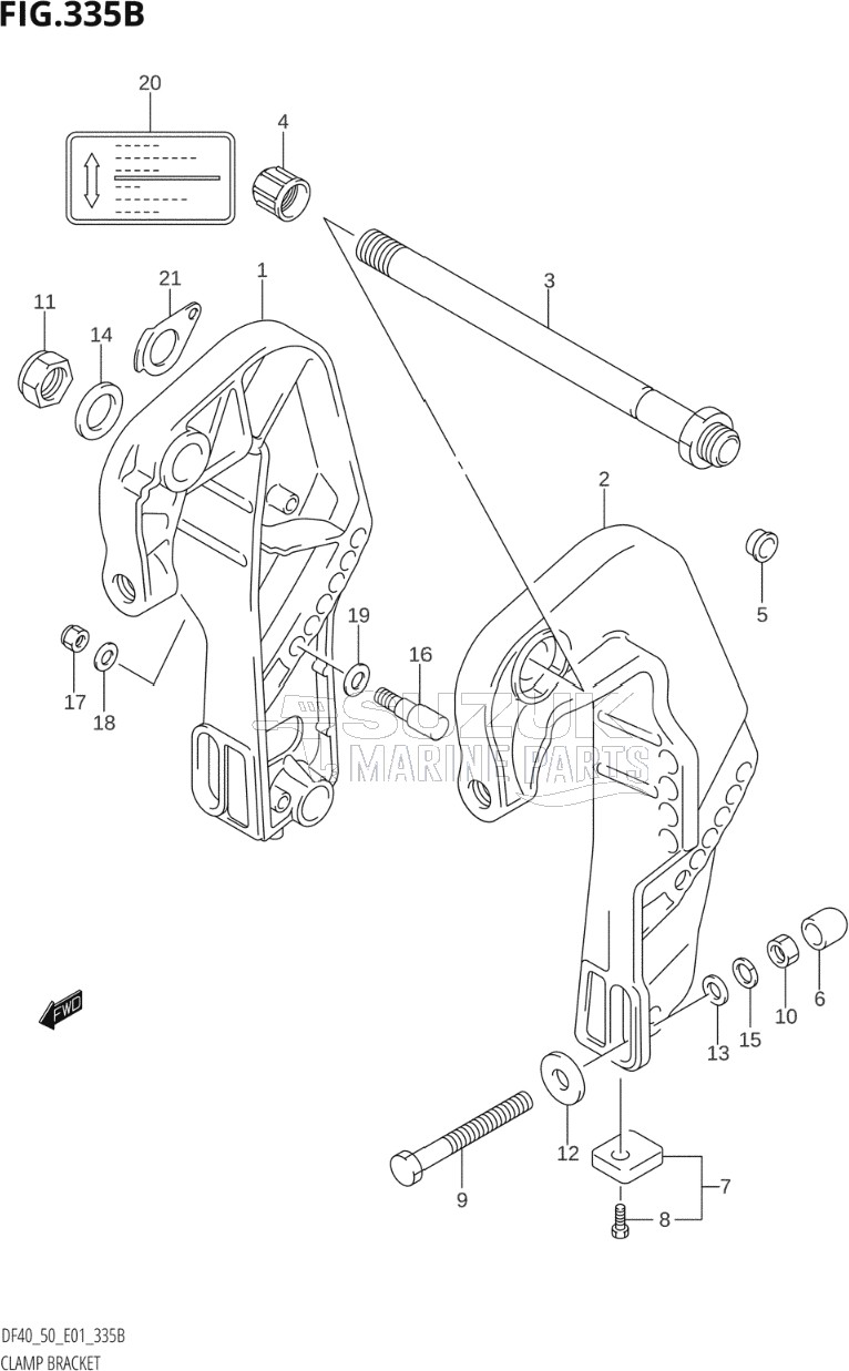 CLAMP BRACKET (K1,K2,K3,K4,K5,K6,K7,K8,K9,K10)