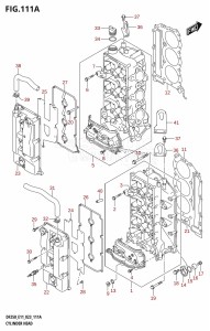 DF250Z From 25003Z-040001 (E01 E11 E40)  2020 drawing CYLINDER HEAD (DF200T,DF200Z,DF225T,DF225Z)