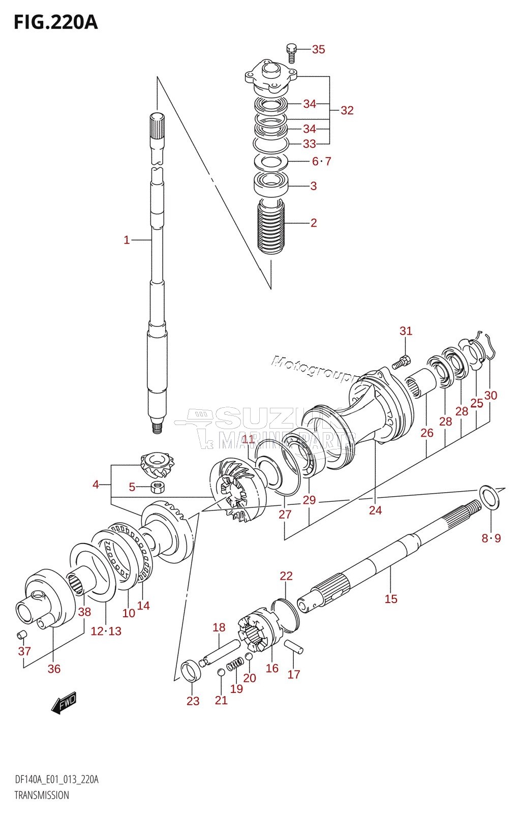 TRANSMISSION (DF140AT:E01)