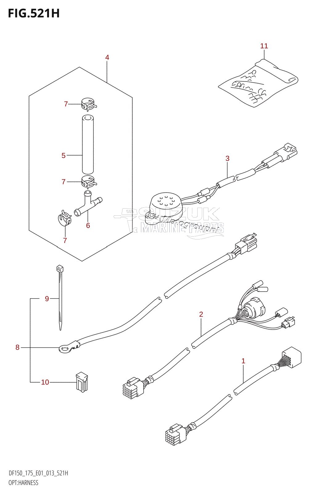 OPT:HARNESS (DF175Z:E40)