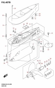 DF250AP From 25003P-910001 (E03)  2019 drawing GEAR CASE (DF250A)