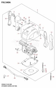 DF350A From 35001F-440001 (E11)  2024 drawing OPT:REMOTE CONTROL ASSY DUAL