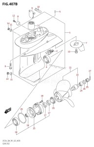 DF25A From 02504F-340001 (P01)  2023 drawing GEAR CASE (DF25AT,DF25ATH,DF30A,DF30AT,DF30ATH)