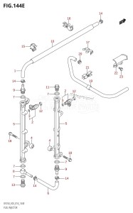 DF225Z From 22503Z-410001 (E03)  2014 drawing FUEL INJECTOR (DF250T:E03)