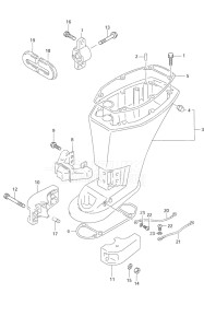 Outboard DF 9.9 drawing Driveshaft Housing