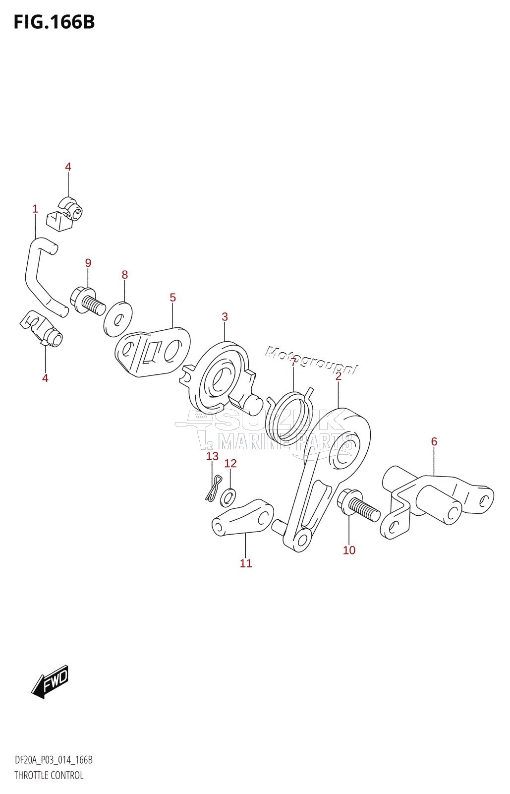 THROTTLE CONTROL (DF9.9BT:P03)