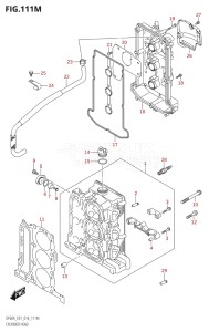 06002F-610001 (2016) 60hp E01 E40-Gen. Export 1 - Costa Rica (DF60A  DF60AQH  DF60ATH) DF60A drawing CYLINDER HEAD (DF60ATH:E40)