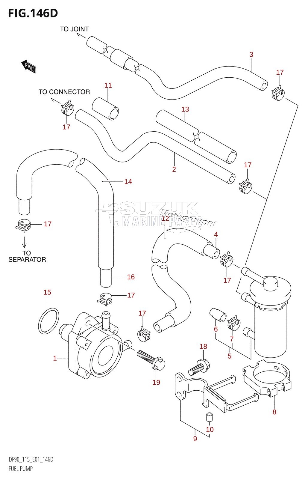 FUEL PUMP (DF115WT:(K6,K7,K8,K9,K10,011),DF115WZ)