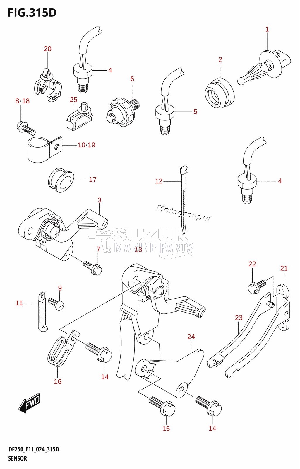 SENSOR (DF250ST)