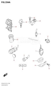 DF9.9B From 00995F-410001 (P03)  2014 drawing SENSOR /​ SWITCH (DF9.9B:P03)