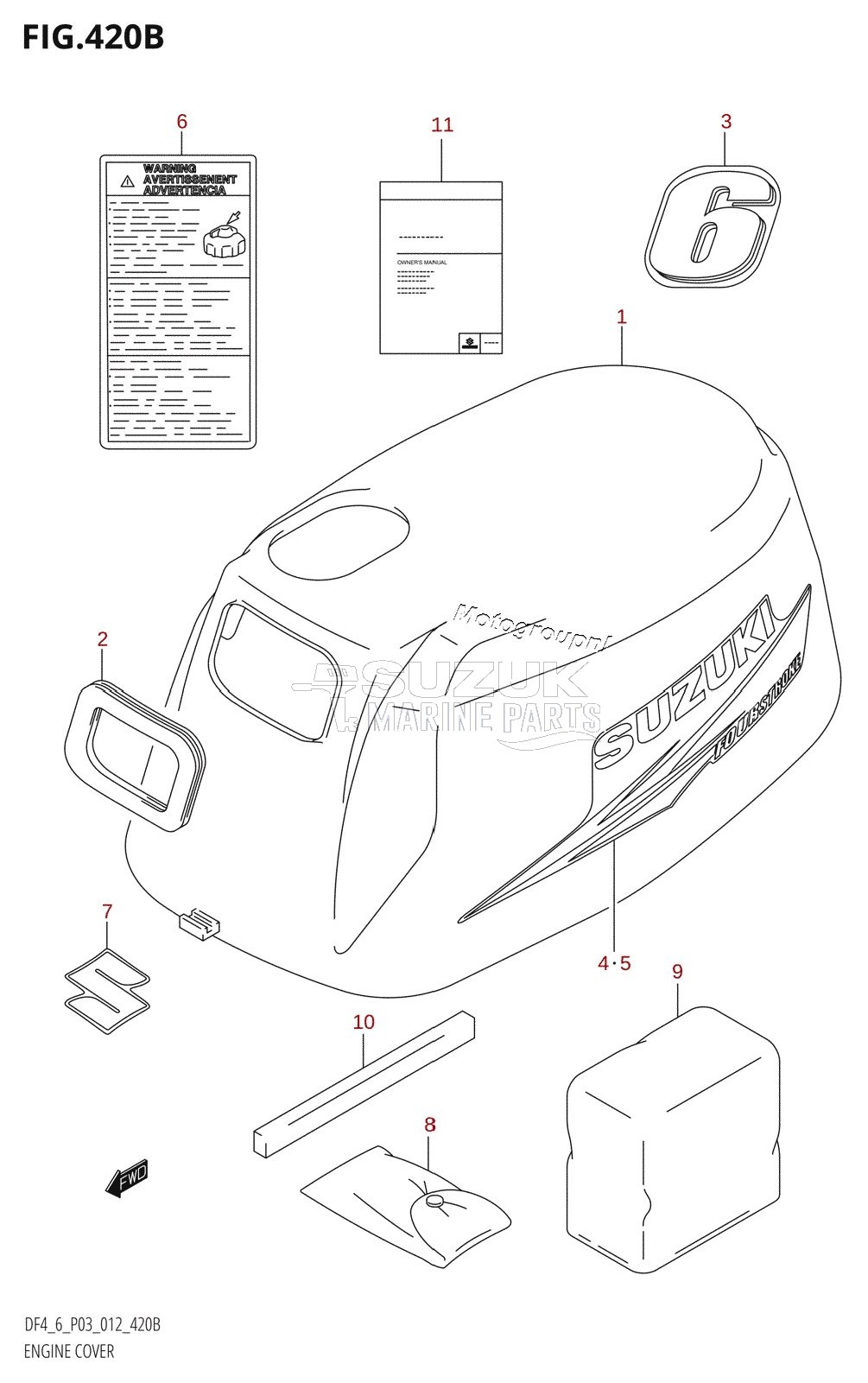 ENGINE COVER (DF6:P03)