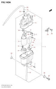 09002F-980001 (2009) 90hp E03-USA (DF90ATK9) DF90A drawing FUEL VAPOR SEPARATOR