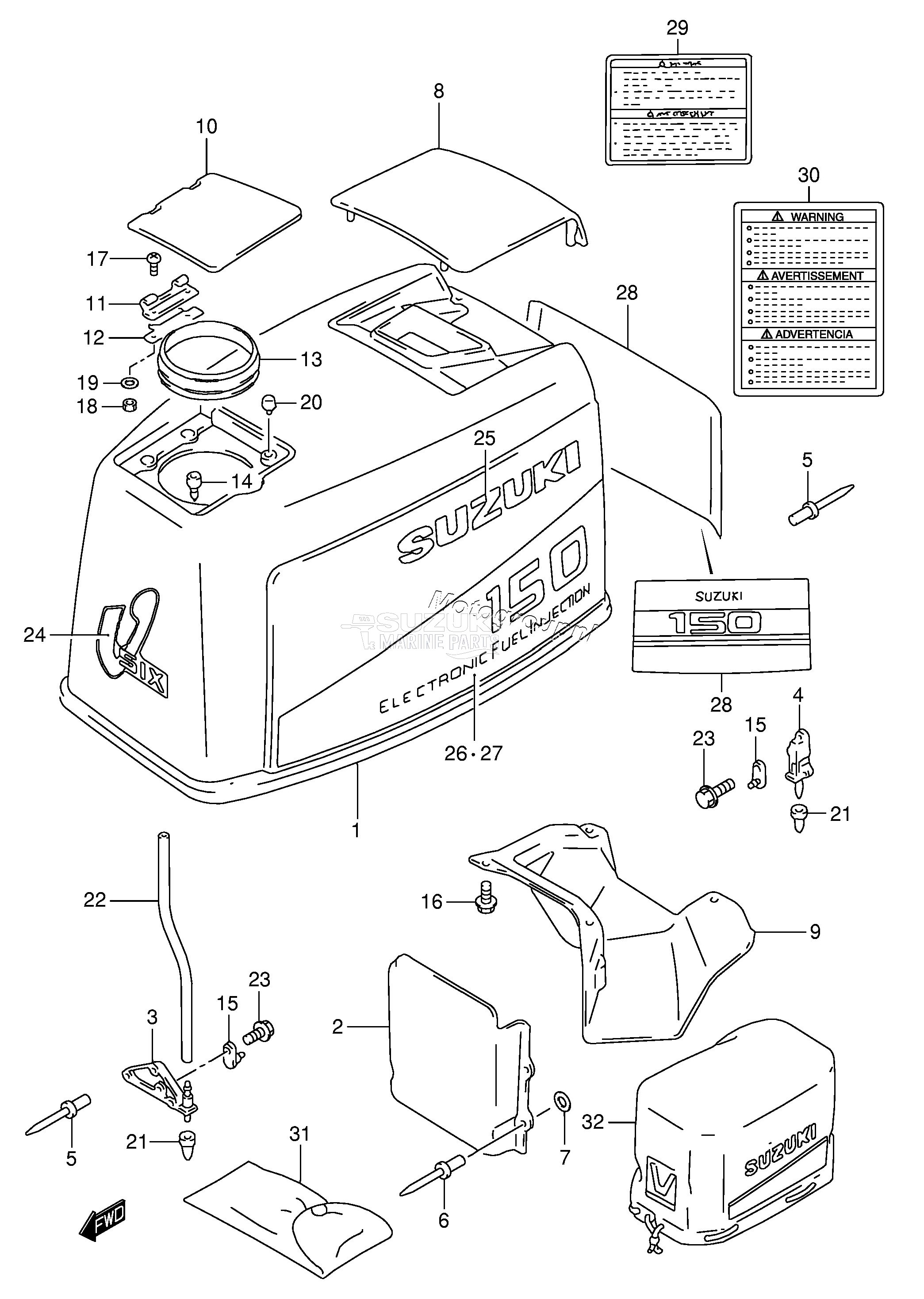 ENGINE COVER (DT150)