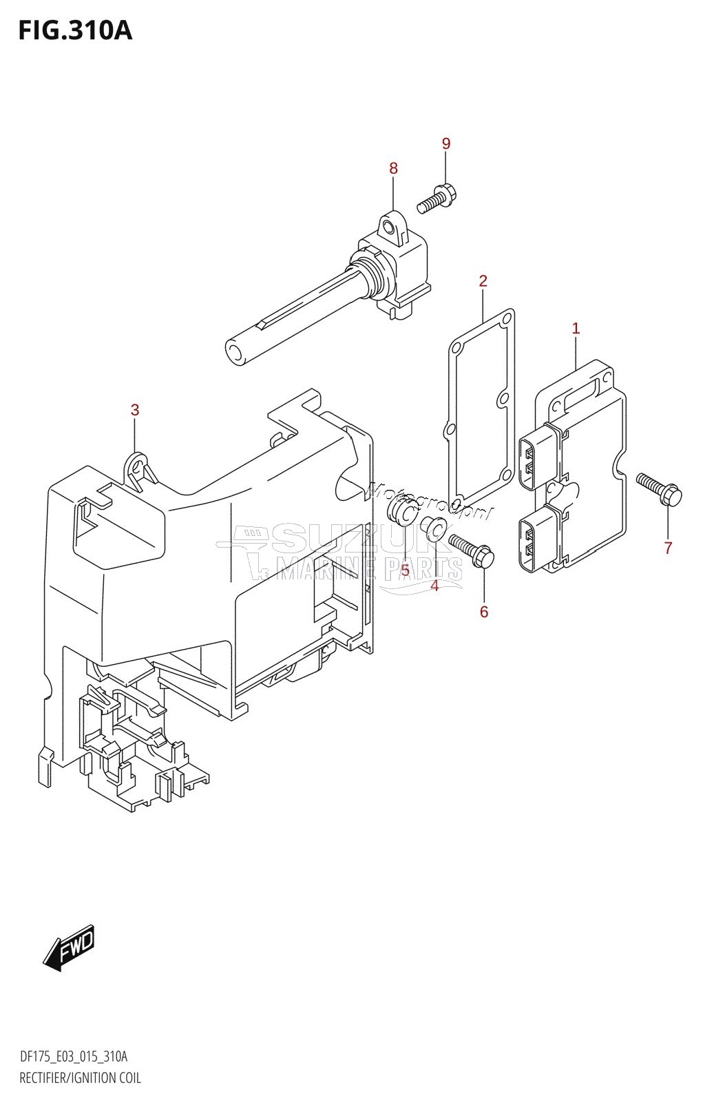 RECTIFIER /​ IGNITION COIL (DF150T:E03)