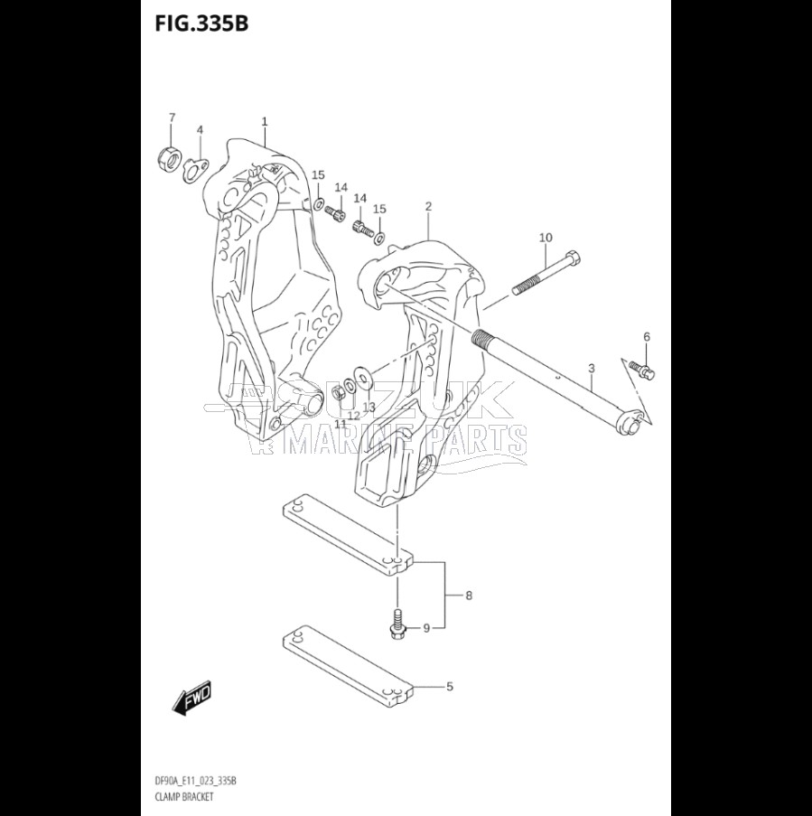 CLAMP BRACKET (SEE NOTE)