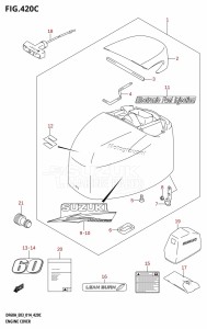 DF50A From 05003F-410001 (E03)  2014 drawing ENGINE COVER (DF60A)