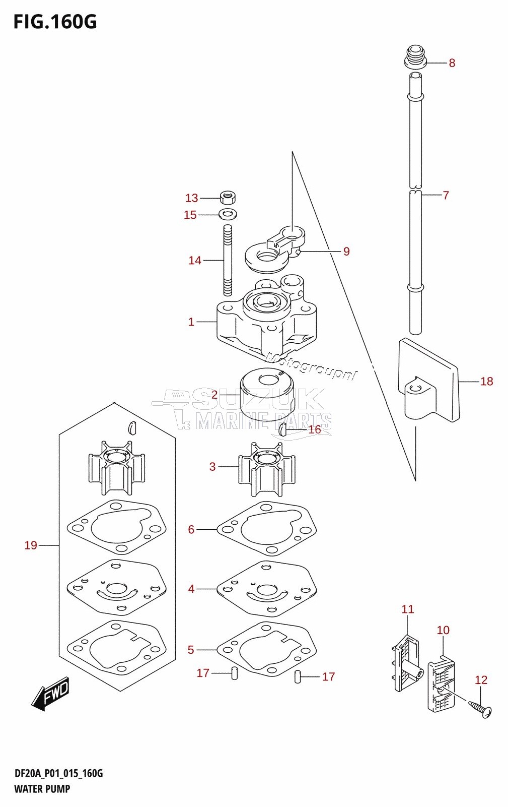 WATER PUMP (DF20A:P01)