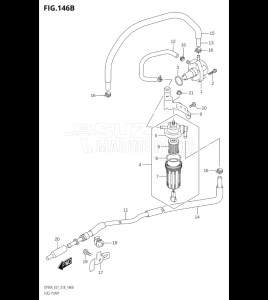 09003F-810001 (2018) 90hp E01 E40-Gen. Export 1 - Costa Rica (DF90AT  DF90ATH) DF90A drawing FUEL PUMP (DF100B)