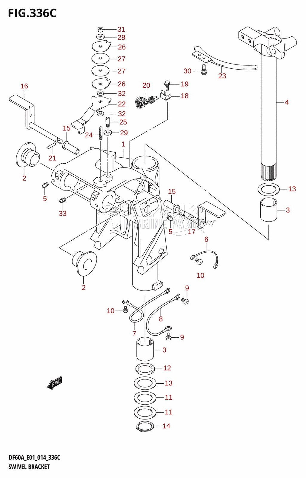 SWIVEL BRACKET (DF40ATH:E01)