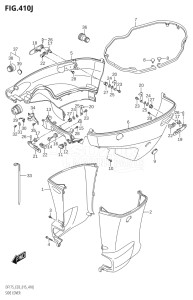 17502Z-510001 (2005) 175hp E03-USA (DF175ZG  DF175ZG) DF175ZG drawing SIDE COVER (DF150ST:E03)