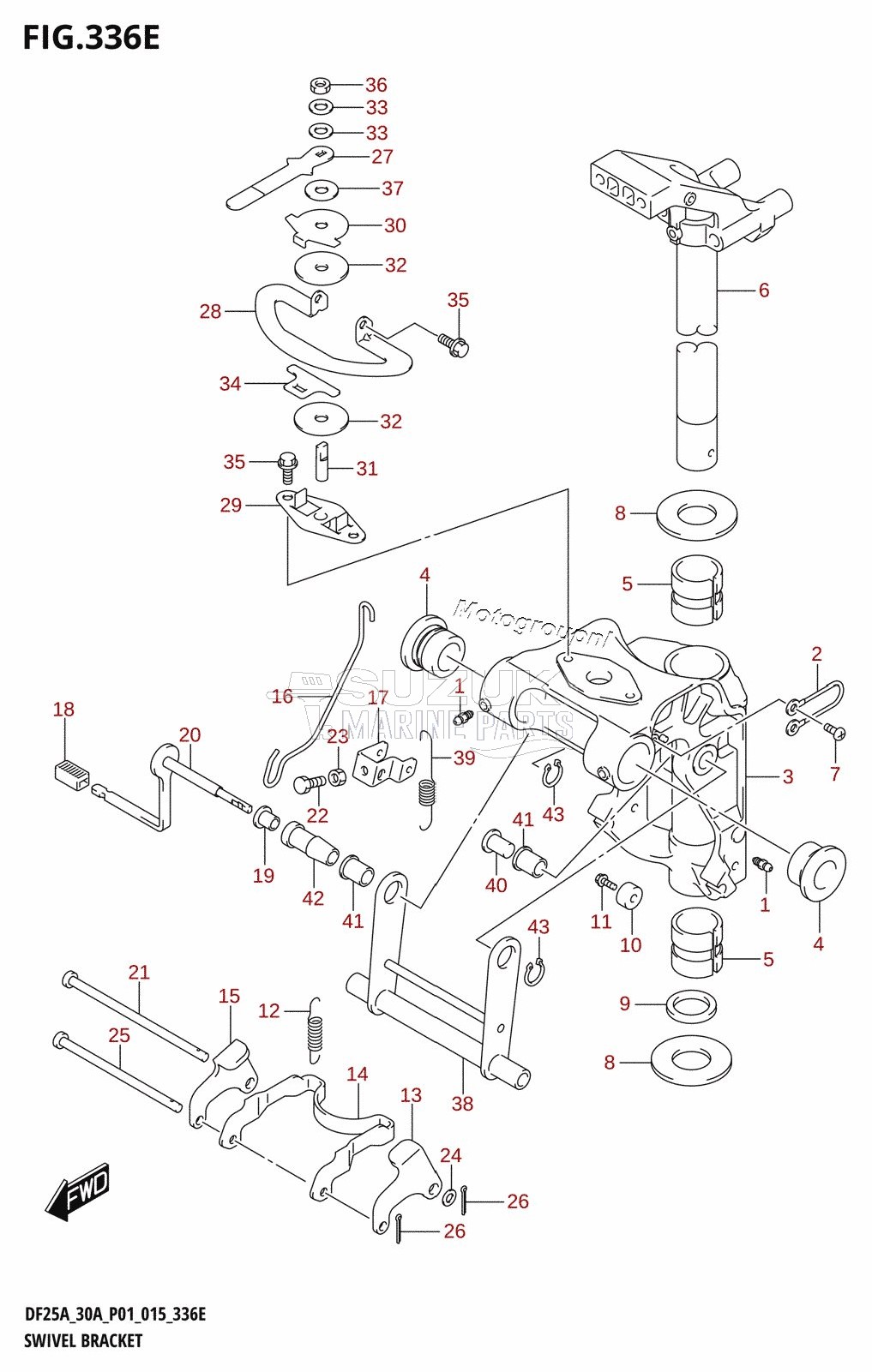 SWIVEL BRACKET (DF30A:P40)