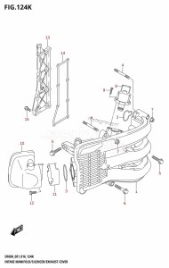 DF40A From 04003F-610001 (E01 E34)  2016 drawing INTAKE MANIFOLD /​ SILENCER /​ EXHAUST COVER (DF60AQH:E40)