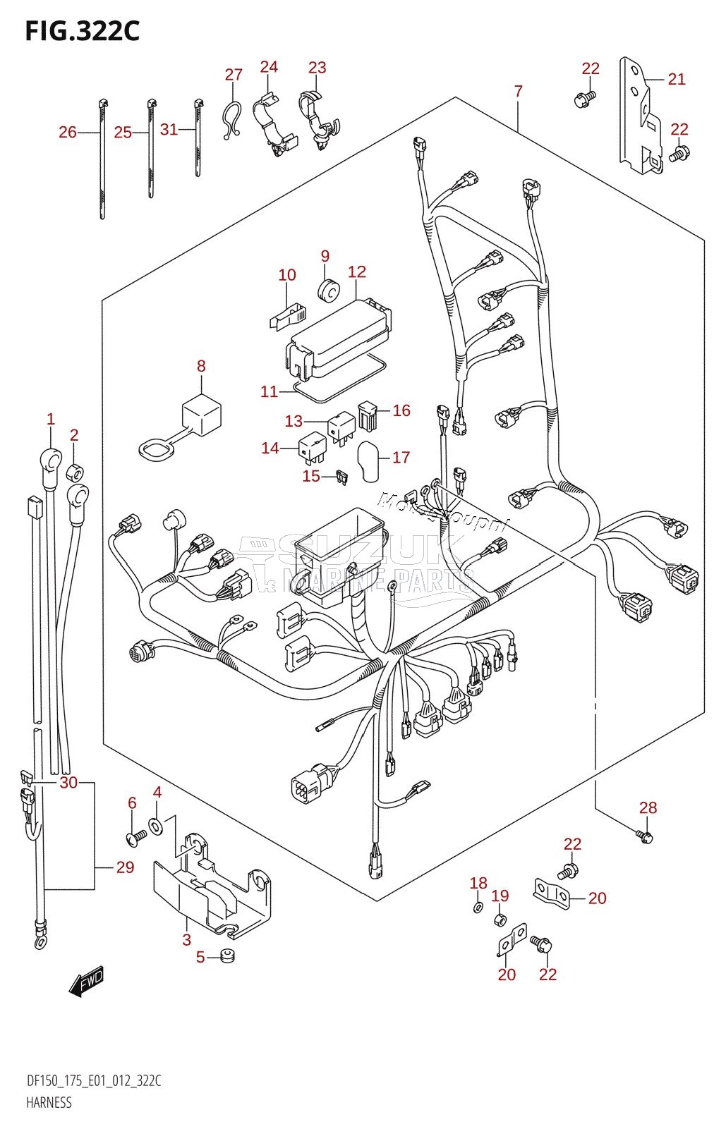 HARNESS (DF150Z:E01)