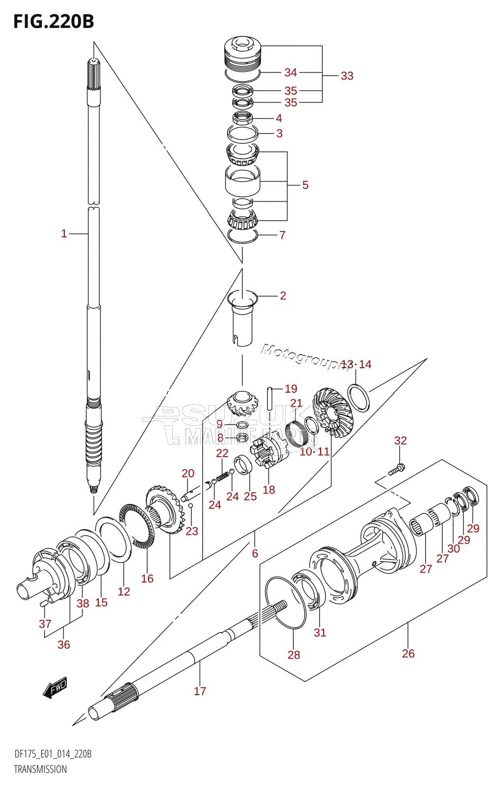 TRANSMISSION (DF150T:E40)