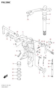 DF140A From 14003F-810001 (E11 E40)  2018 drawing SWIVEL BRACKET (DF140AT,DF140AZ)