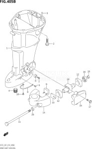 02503F-410001 (2014) 25hp E01-Gen. Export 1 (DF25  DF25A  DF25AT  DF25ATH  DF25Q  DF25R) DF25 drawing DRIVE SHAFT HOUSING (DF25R:E01)