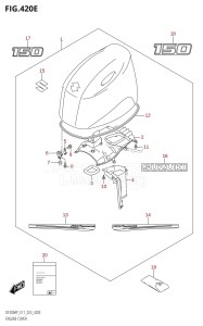 DF200AP From 20003P-040001 (E01 E03 E40)  2020 drawing ENGINE COVER (DF150AP:020)