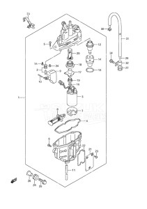 Outboard DF 140A drawing Fuel Vapor Separator