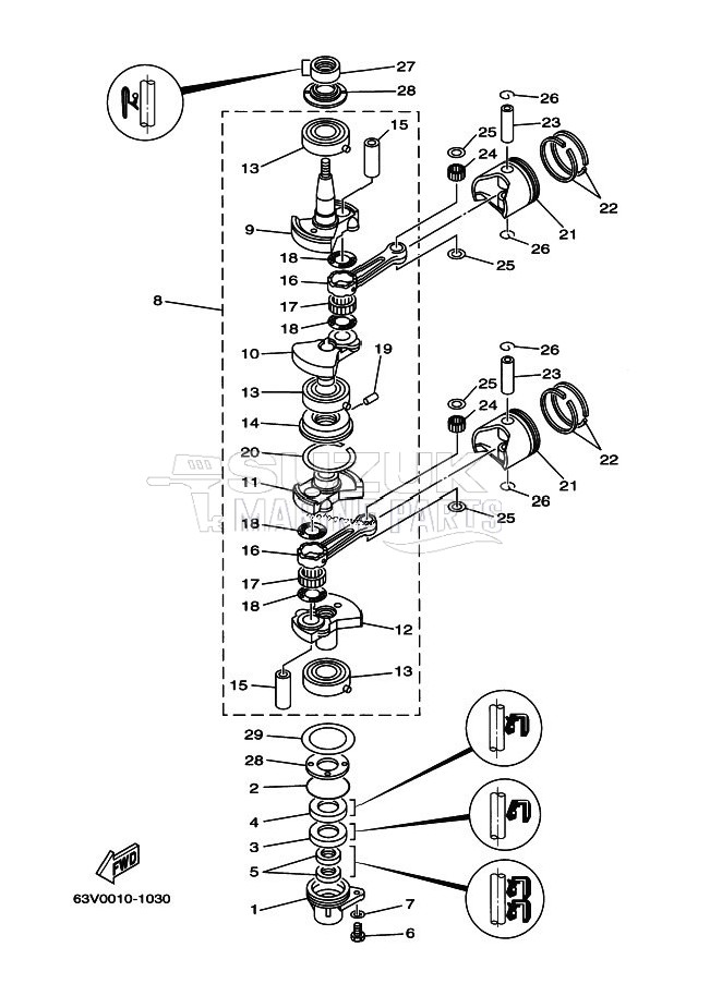 CRANKSHAFT--PISTON