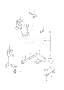 Outboard DF 9.9 drawing Remocon Cable Holder - w/Remote Control