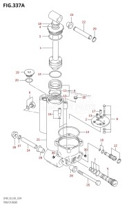 DF40 From 04001F-151001 (E03)  2001 drawing TRIM CYLINDER ((DF40T,DF50T):(X,Y))