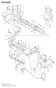 14001F-780001 (2007) 140hp E03-USA (DF140TK7) DF140 drawing OPT:REMOTE CONTROL ASSY DUAL (2)