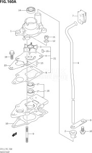 00402F-110001 (2011) 4hp P03-U.S.A (DF4) DF4 drawing WATER PUMP (K3,K4)