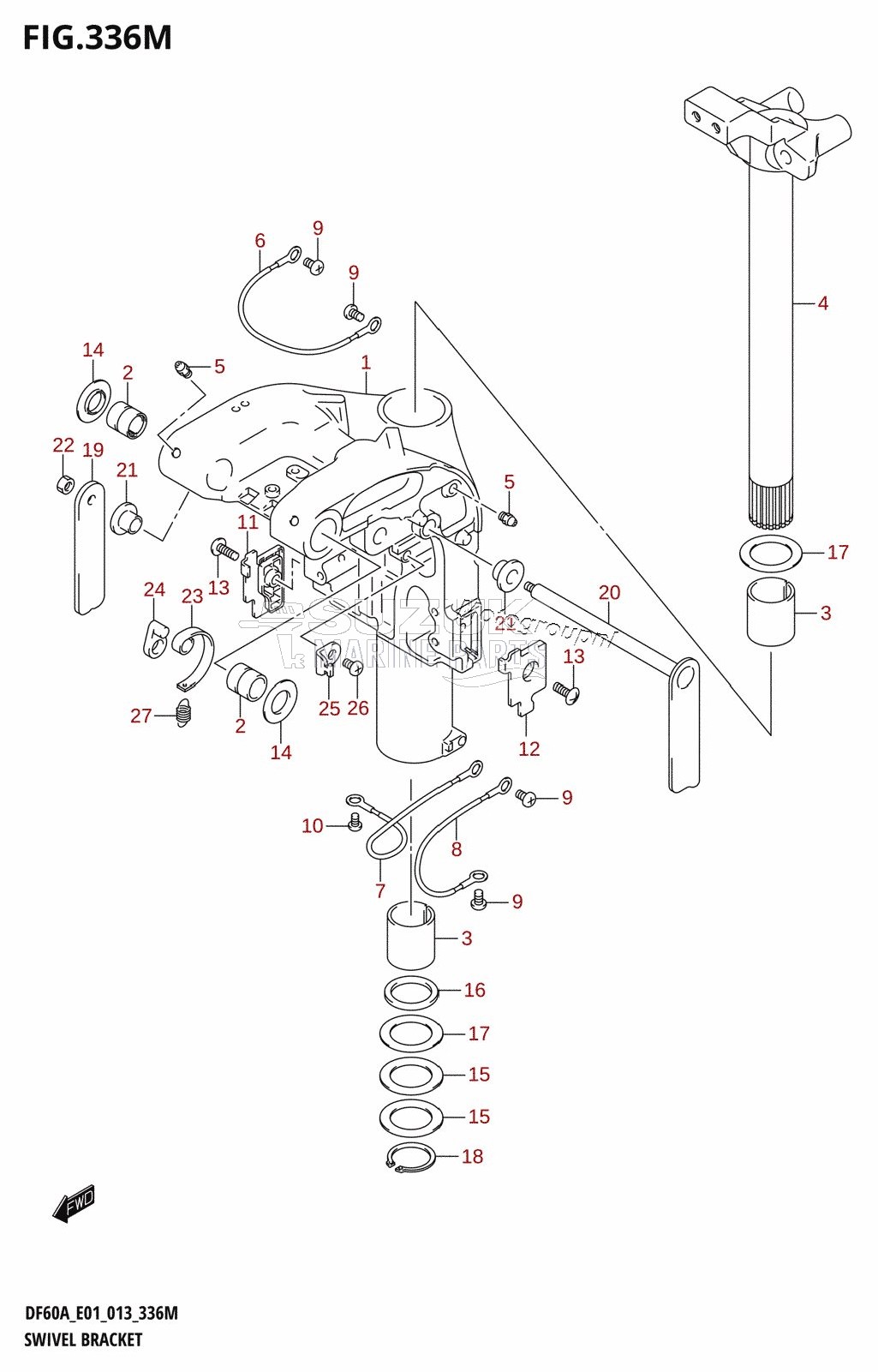 SWIVEL BRACKET (DF60ATH:E40)