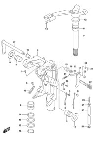 Outboard DF 140A drawing Swivel Bracket